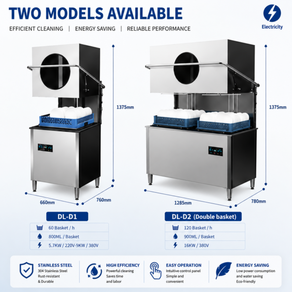 Da Lin HOOD TYPE DISHWASHER-REGULAR STYLE